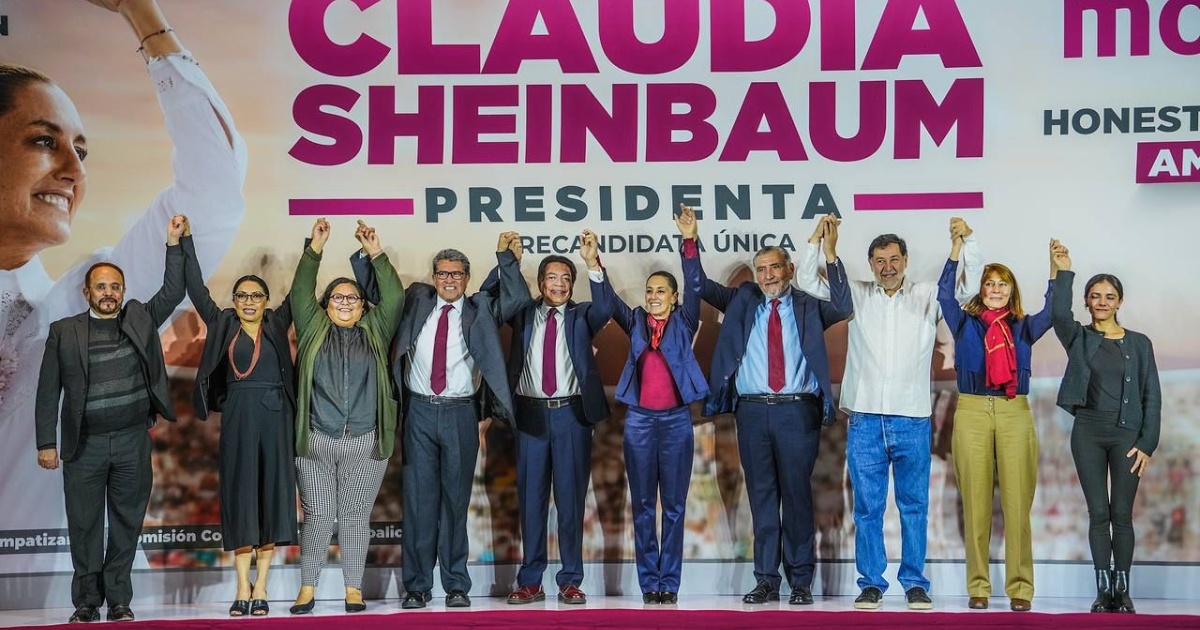 Claudia Sheinbaum represents the pre-campaign team aiming for the presidency of the republic